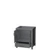 Custom image for Dark Gray with Brushed Chrome Trim / No Mirror