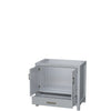 Custom image for Gray with Brushed Chrome Trim / No Mirror