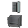 Custom image for Dark Gray with Brushed Chrome Trim / Medicine Cabinet