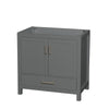 Custom image for Dark Gray with Brushed Chrome Trim / No Mirror
