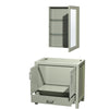 Custom image for Light Green with Brushed Nickel Trim / Medicine Cabinet