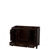 Custom image for Espresso with Brushed Chrome Trim / No Mirror