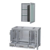 Custom image for Gray with Brushed Chrome Trim / Medicine Cabinet