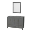 Custom image for Dark Gray with Brushed Chrome Trim / Medicine Cabinet