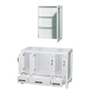 Custom image for White with Brushed Chrome Trim / Medicine Cabinet