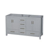 Custom image for Gray with Brushed Chrome Trim / No Mirror
