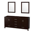 Custom image for Espresso with Brushed Chrome Trim / 24