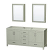 Custom image for Light Green with Brushed Nickel Trim / Medicine Cabinets