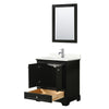 Custom image for Dark Espresso with Polished Chrome Trim / Giotto Quartz, Rectangular Sink / 24