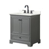 Custom image for Dark Gray with Matte Black Trim / Giotto Quartz, Rectangular Sink / No Mirror