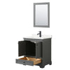 Custom image for Dark Gray with Matte Black Trim / White Quartz, Rectangular Sink / 24