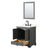 Custom image for Dark Gray with Matte Black Trim / White Quartz, Rectangular Sink / 24