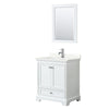 Custom image for White with Polished Chrome Trim / Giotto Quartz, Rectangular Sink / 24