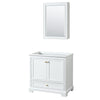 Custom image for White with Brushed Gold Trim / Medicine Cabinet