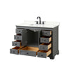 Custom image for Dark Gray with Matte Black Trim / Giotto Quartz, Rectangular Sink / No Mirror