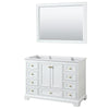 Custom image for White with Brushed Gold Trim / 46