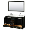 Custom image for Dark Espresso with Polished Chrome Trim / Giotto Quartz, Rectangular Sink / 58