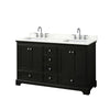 Custom image for Dark Espresso with Polished Chrome Trim / Giotto Quartz, Rectangular Sink / No Mirror