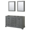 Custom image for Dark Gray with Matte Black Trim / Medicine Cabinets