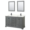 Custom image for Dark Gray with Matte Black Trim / Giotto Quartz, Rectangular Sink / 24