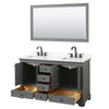 Custom image for Dark Gray with Matte Black Trim / Giotto Quartz, Rectangular Sink / 58