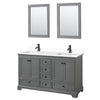 Custom image for Dark Gray with Matte Black Trim / White Cultured Marble, Rectangular Sink / 24