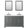 Custom image for Dark Gray with Matte Black Trim / White Cultured Marble, Rectangular Sink / 24