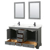 Custom image for Dark Gray with Matte Black Trim / White Quartz, Rectangular Sink / 24