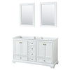 Custom image for White with Brushed Gold Trim / 24