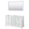 Custom image for White with Brushed Gold Trim / 58