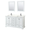 Custom image for White with Polished Chrome Trim / Giotto Quartz, Rectangular Sink / 24