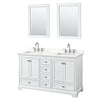 Custom image for White with Polished Chrome Trim / Giotto Quartz, Rectangular Sink / 24