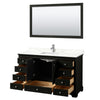 Custom image for Dark Espresso with Polished Chrome Trim / Giotto Quartz, Rectangular Sink / 58