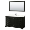 Custom image for Dark Espresso with Polished Chrome Trim / Giotto Quartz, Rectangular Sink / 58