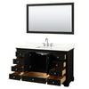 Custom image for Dark Espresso with Polished Chrome Trim / Giotto Quartz, Rectangular Sink / 58