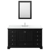 Custom image for Dark Espresso with Polished Chrome Trim / White Cultured Marble, Rectangular Sink / Medicine Cabinet