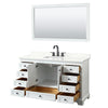 Custom image for White with Matte Black Trim / Giotto Quartz, Rectangular Sink / 58