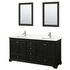 Custom image for Dark Espresso with Polished Chrome Trim / Giotto Quartz, Rectangular Sink / 24