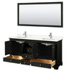 Custom image for Dark Espresso with Polished Chrome Trim / Giotto Quartz, Rectangular Sink / 70