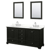 Custom image for Dark Espresso with Polished Chrome Trim / White Quartz, Rectangular Sink / 24