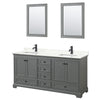 Custom image for Dark Gray with Matte Black Trim / Giotto Quartz, Rectangular Sink / 24