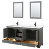 Custom image for Dark Gray with Matte Black Trim / White Cultured Marble, Rectangular Sink / 24