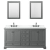 Custom image for Dark Gray with Matte Black Trim / White Cultured Marble, Rectangular Sink / 24