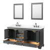 Custom image for Dark Gray with Matte Black Trim / White Cultured Marble, Rectangular Sink / 24