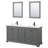 Custom image for Dark Gray with Matte Black Trim / White Quartz, Rectangular Sink / 24