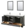 Custom image for Dark Gray with Polished Chrome Trim / White Quartz, Rectangular Sink / 24