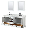 Custom image for White with Matte Black Trim / White Carrara Marble, Oval Sink / 24