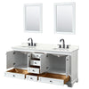 Custom image for White with Matte Black Trim / Giotto Quartz, Rectangular Sink / 24