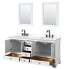 Custom image for White with Matte Black Trim / White Quartz, Rectangular Sink / 24