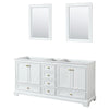 Custom image for White with Brushed Gold Trim / 24